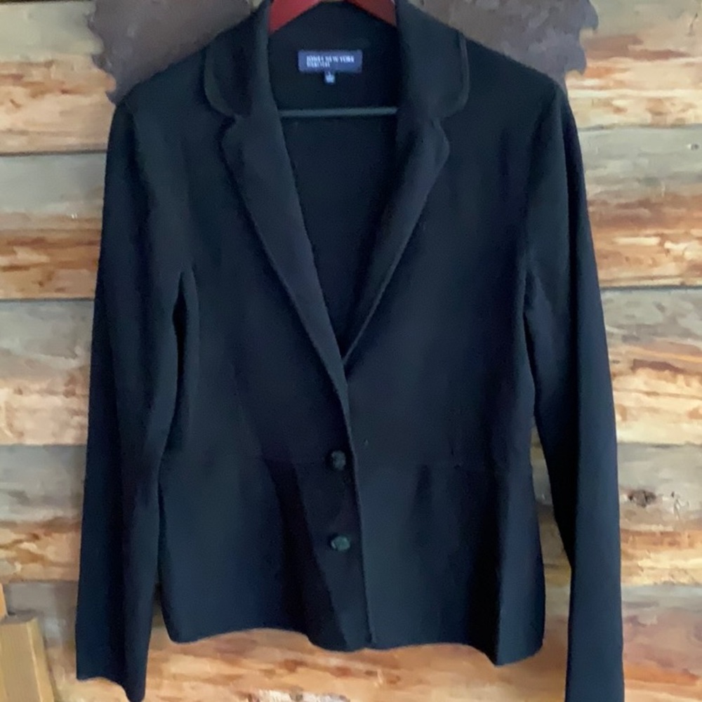 Jones New York Cotton blend sweater jacket